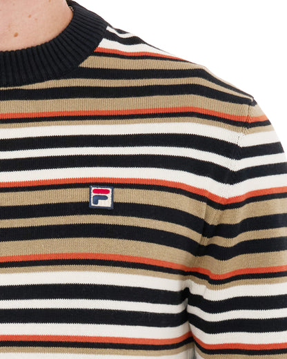 Fila Vintage Elias Striped Jumper Black/Multi