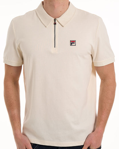Fila Vintage Ettore Zip Polo Gardenia