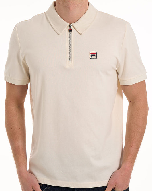 Fila Vintage Fila Vintage Ettore Zip Polo Gardenia