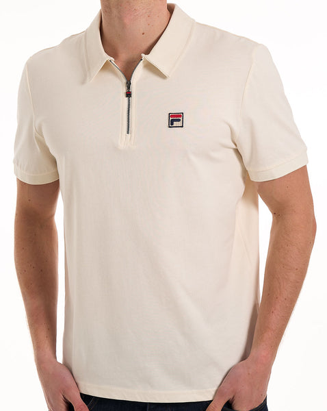 Fila Vintage Ettore Zip Polo Gardenia