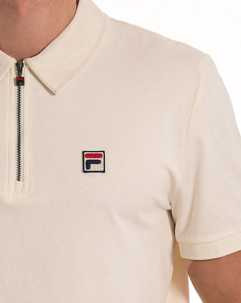 Fila Vintage Ettore Zip Polo Gardenia