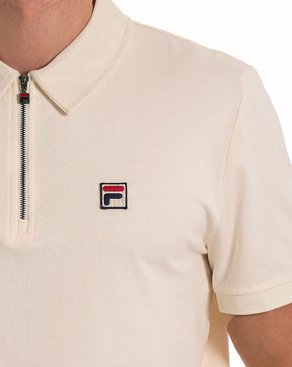 Fila Vintage Ettore Zip Polo Gardenia