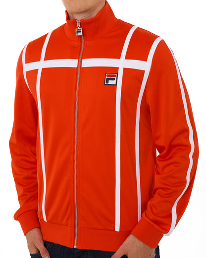 Fila Vintage Grand Slam Track Top Archive Red/White