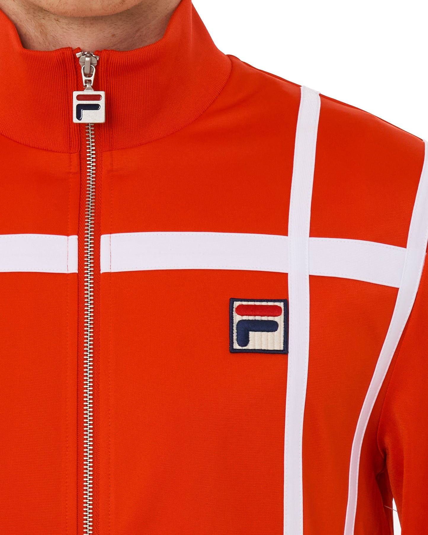 Fila Vintage Grand Slam Track Top Archive Red/White