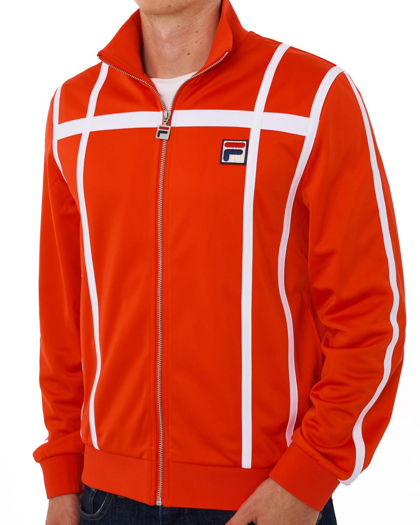 Fila Vintage Grand Slam Track Top Archive Red/White