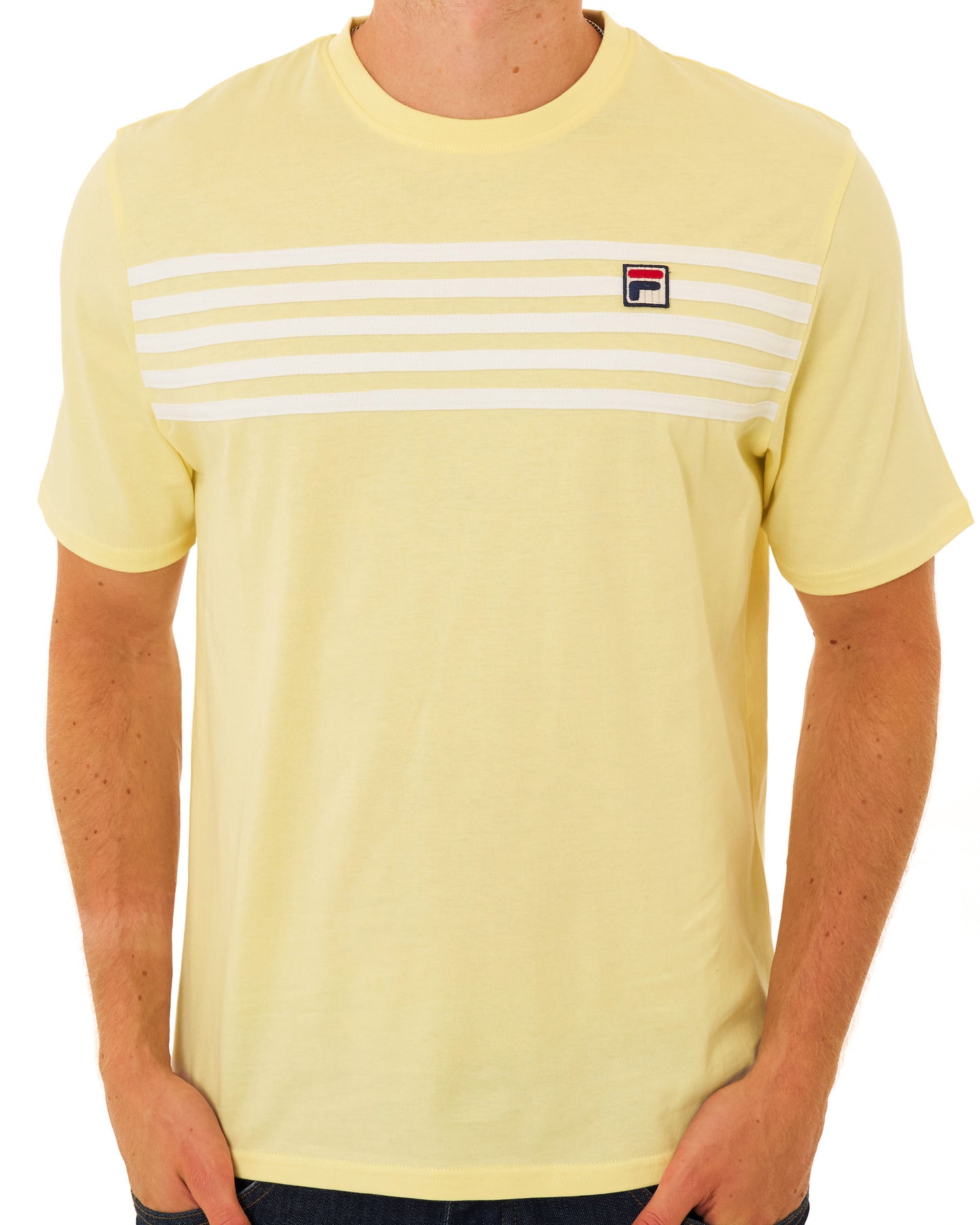 Fila Vintage Hanford T-shirt Double Cream/White