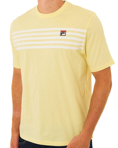 Fila Vintage Hanford T-shirt Double Cream/White