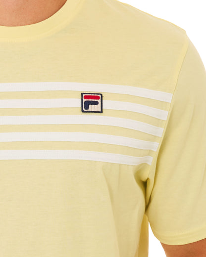 Fila Vintage Hanford T-shirt Double Cream/White