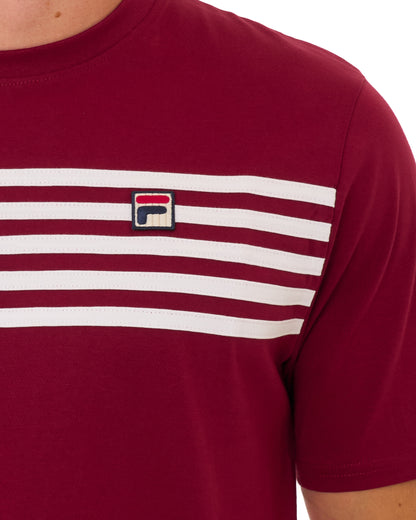 Fila Vintage Hanford T-shirt Deep Red