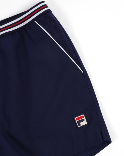 Fila Vintage Borg Tennisshorts, Marineblau