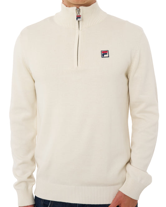 Fila Vintage Fila Vintage Strickpullover mit 1/4-Reißverschluss, Gardenia