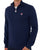 Fila Vintage Strickpullover mit 1/4-Reißverschluss, Marineblau