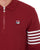 Fila Vintage Luis 1/4 Zip LS Polo Deep Red