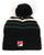 Fila Vintage Markee Pom Pom Beanie Black/Green