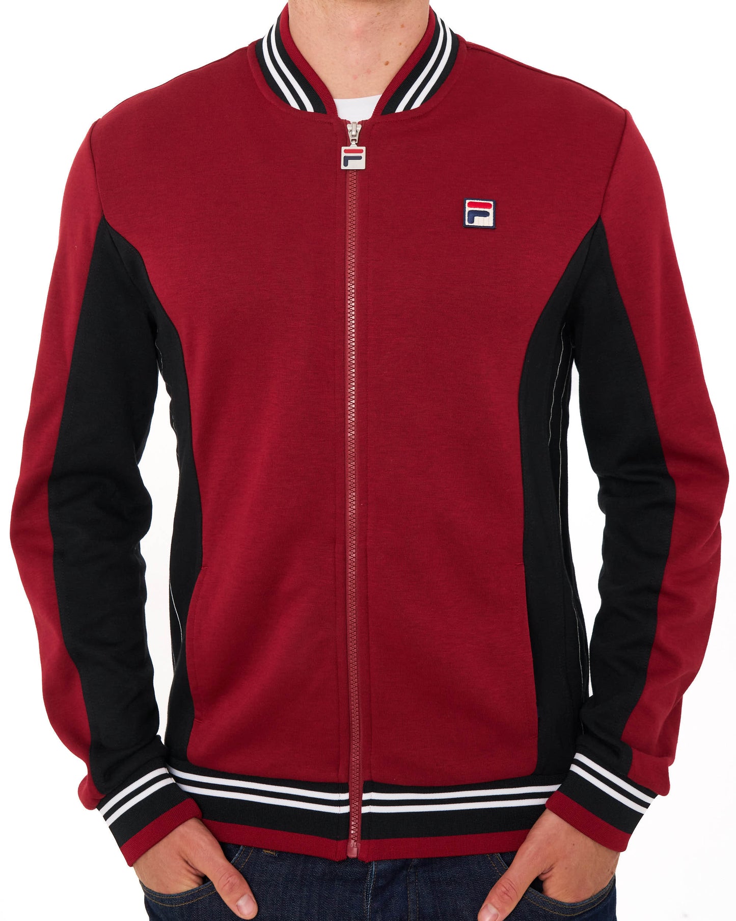 Fila Vintage Mk1 Settanta Track Top Deep Red/Black