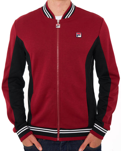 Fila Vintage Mk1 Settanta Track Top Deep Red/Black