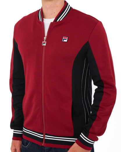 Fila Vintage Mk1 Settanta Track Top Deep Red/Black