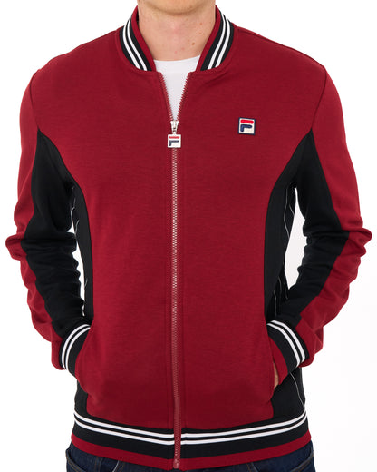 Fila Vintage Mk1 Settanta Track Top Deep Red/Black