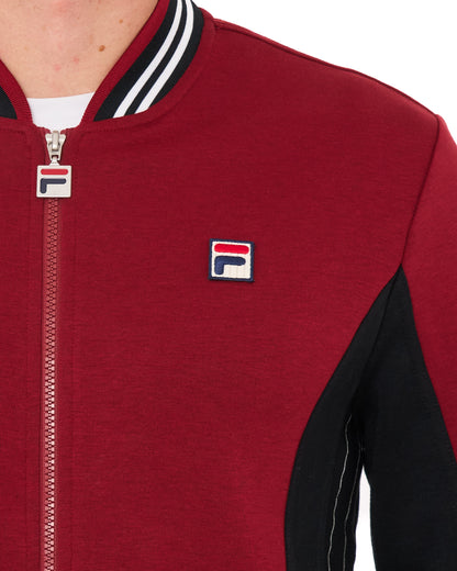 Fila Vintage Mk1 Settanta Track Top Deep Red/Black