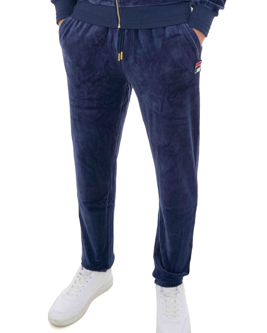 Fila Vintage Fila Vintage Eddie Velour Track Pants Navy