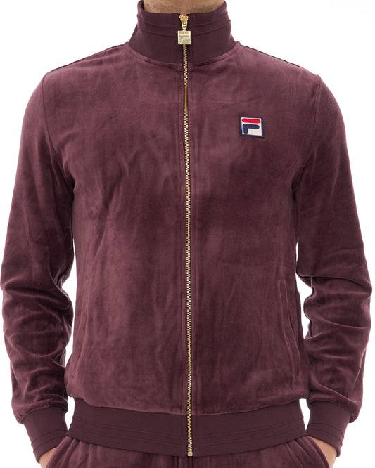Fila Vintage Fila Vintage Velour Track Top Truffle Brown