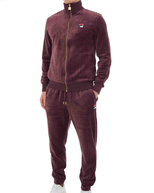 Fila Vintage Fila Vintage Velour Track Top Truffle Brown