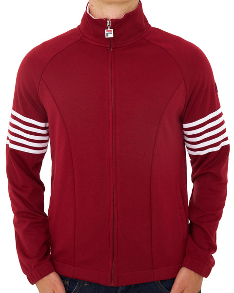 Fila Vintage Patrice Track Top Deep Red/White