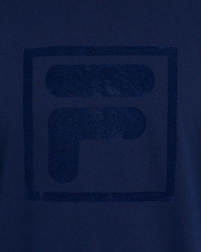 Fila Vintage Pepe Flock Logo T-Shirt Marineblau