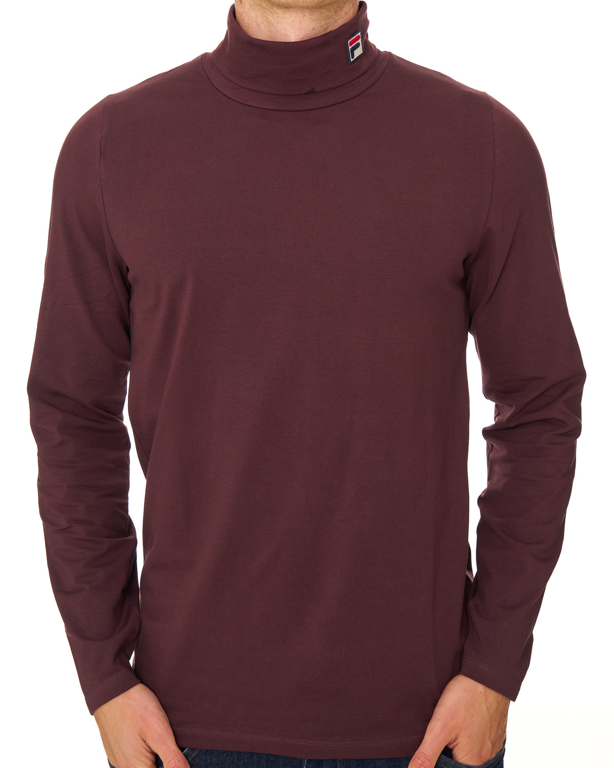 Fila Vintage Roll Neck Deep Burgundy