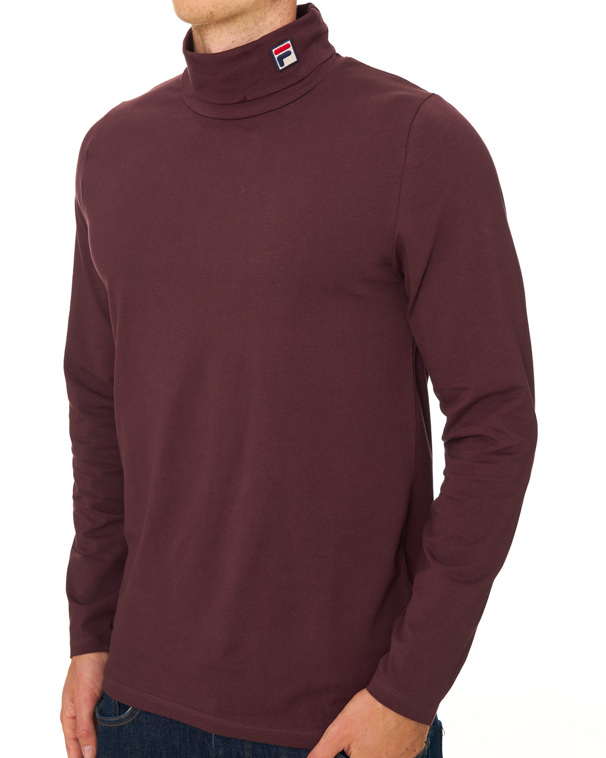Fila Vintage Roll Neck Deep Burgundy