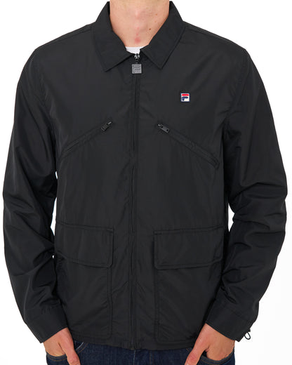 Fila Vintage Sandre Collared Jacket Black