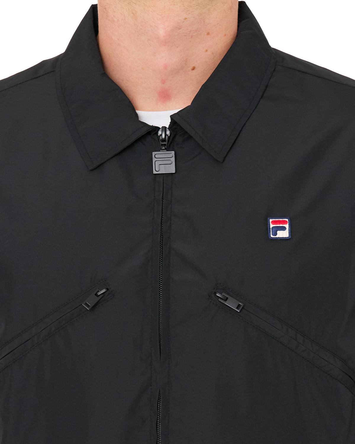 Fila Vintage Sandre Collared Jacket Black