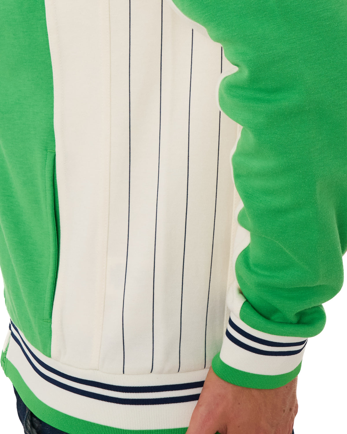 Fila Vintage Mk1 Settanta Twin Badge Trainingsjacke Grün/Gardenia