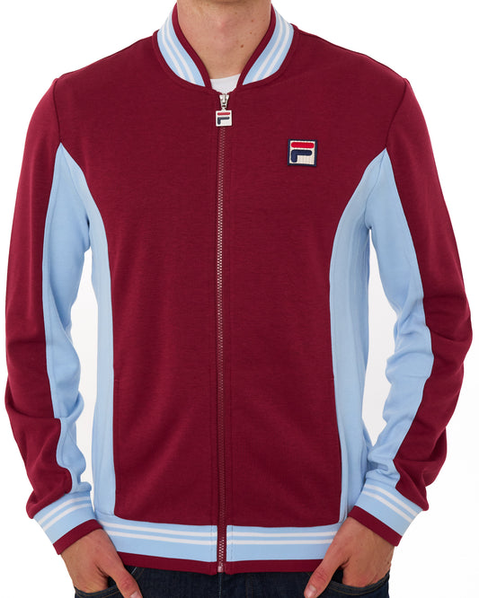 Fila Vintage Fila Vintage Mk1 Settanta Track Top Weinrot/Himmelblau