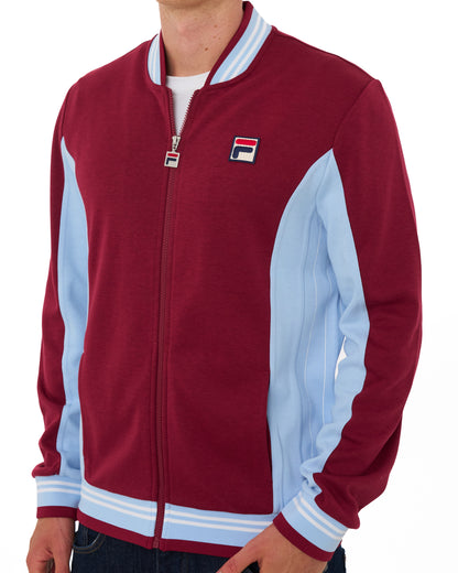 Fila Vintage Mk1 Settanta Track Top Weinrot/Himmelblau