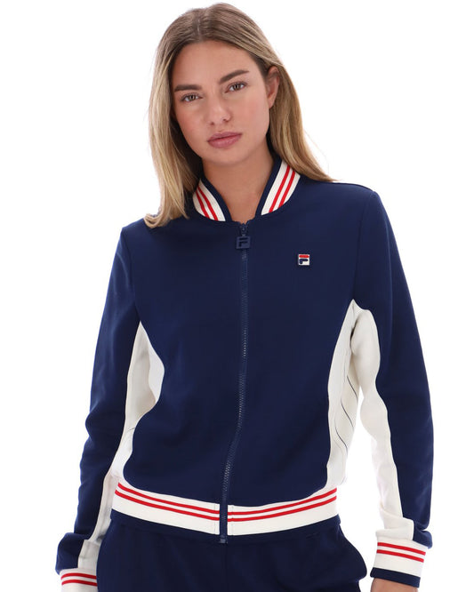 Fila Women Fila Vintage Silvana Trainingsjacke Marineblau/Gardenia/Rot