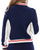 Fila Vintage Silvana Trainingsjacke Marineblau/Gardenia/Rot