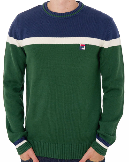 Fila Vintage Fila Vintage Siro Crew Knit Pine Green