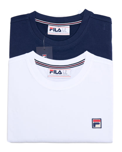 Fila Vintage Sunny T Shirt Twin Pack Navy/White