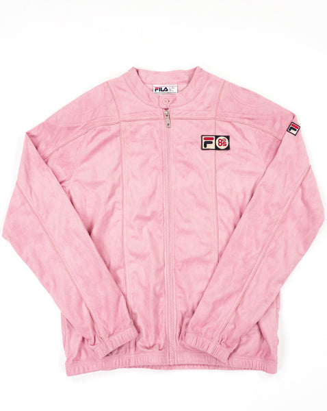 Fila Vintage Terrinda Mk3 Pro Badged Track Top Pink Nectar