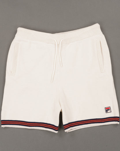Fila Vintage Clemente Crochet Shorts Gardenia