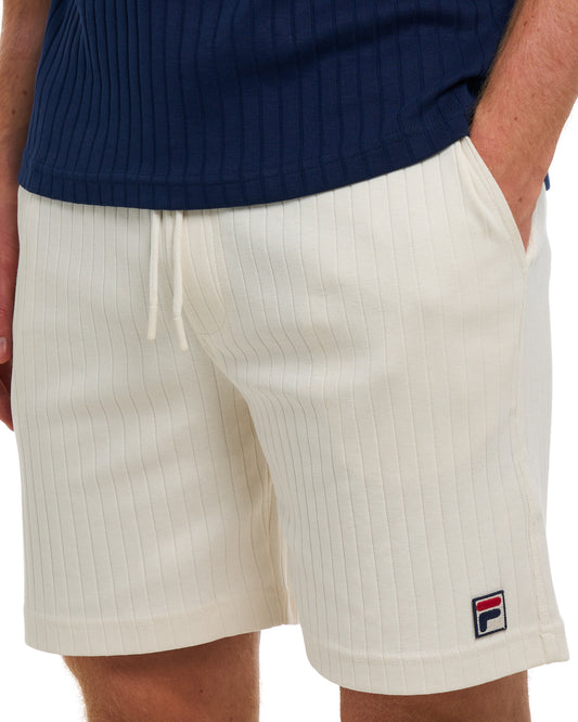 Fila Vintage Fila Vintage Conrad Ribbed Shorts Gardenia