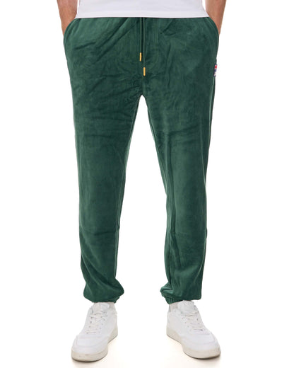 Fila Vintage Eddie Velour Track Pants Pine Green