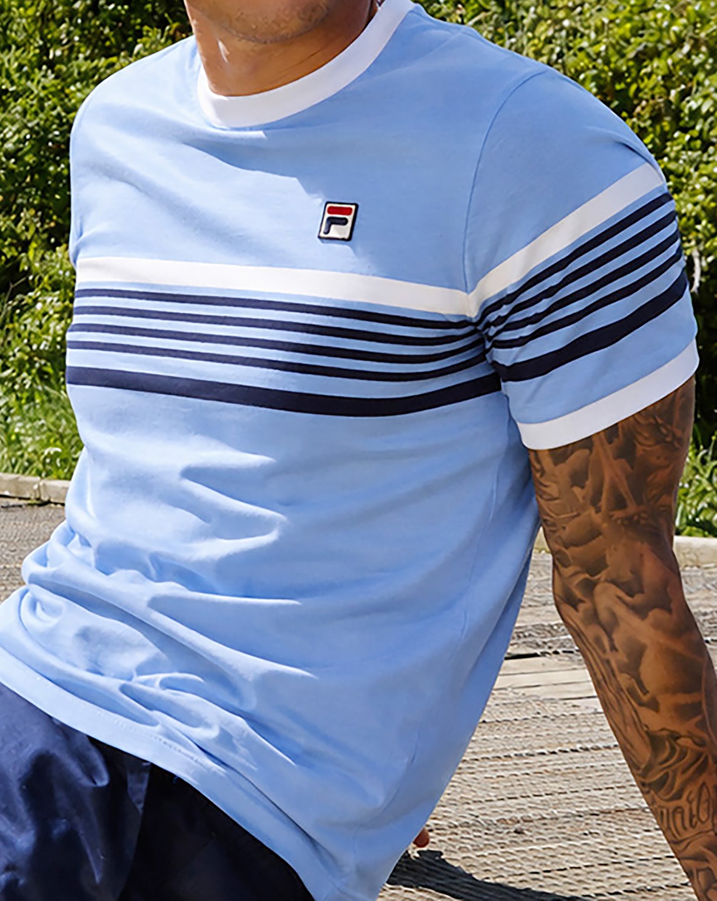 Fila Vintage James T-Shirt Vista Blau