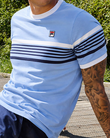 Fila Vintage James T-Shirt Vista Blau