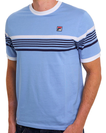 Fila Vintage James T-Shirt Vista Blau