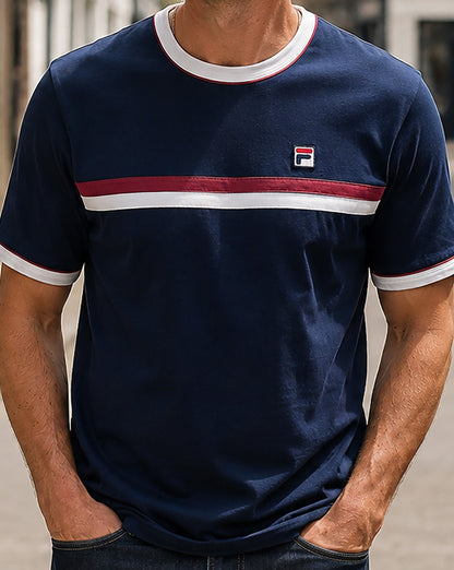 Fila Vintage Rosario T Shirt Navy