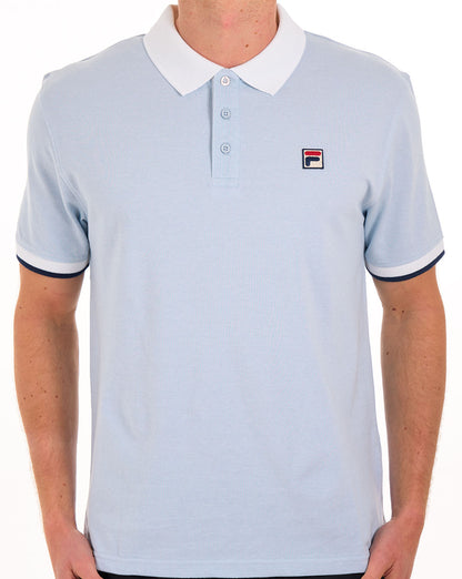 Fila Vintage Ruben Poloshirt Himmelblau