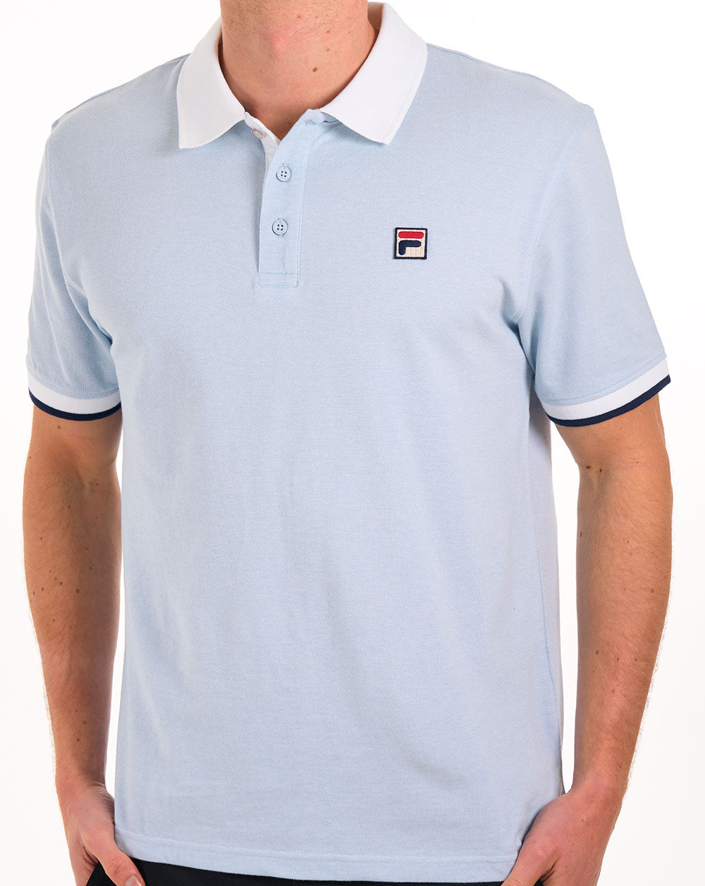 Fila Vintage Ruben Poloshirt Himmelblau
