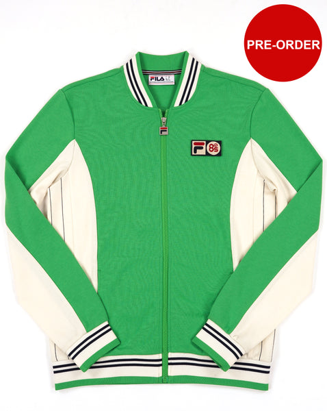 Fila Vintage Mk1 Settanta Twin Badge Trainingsjacke Grün/Gardenia